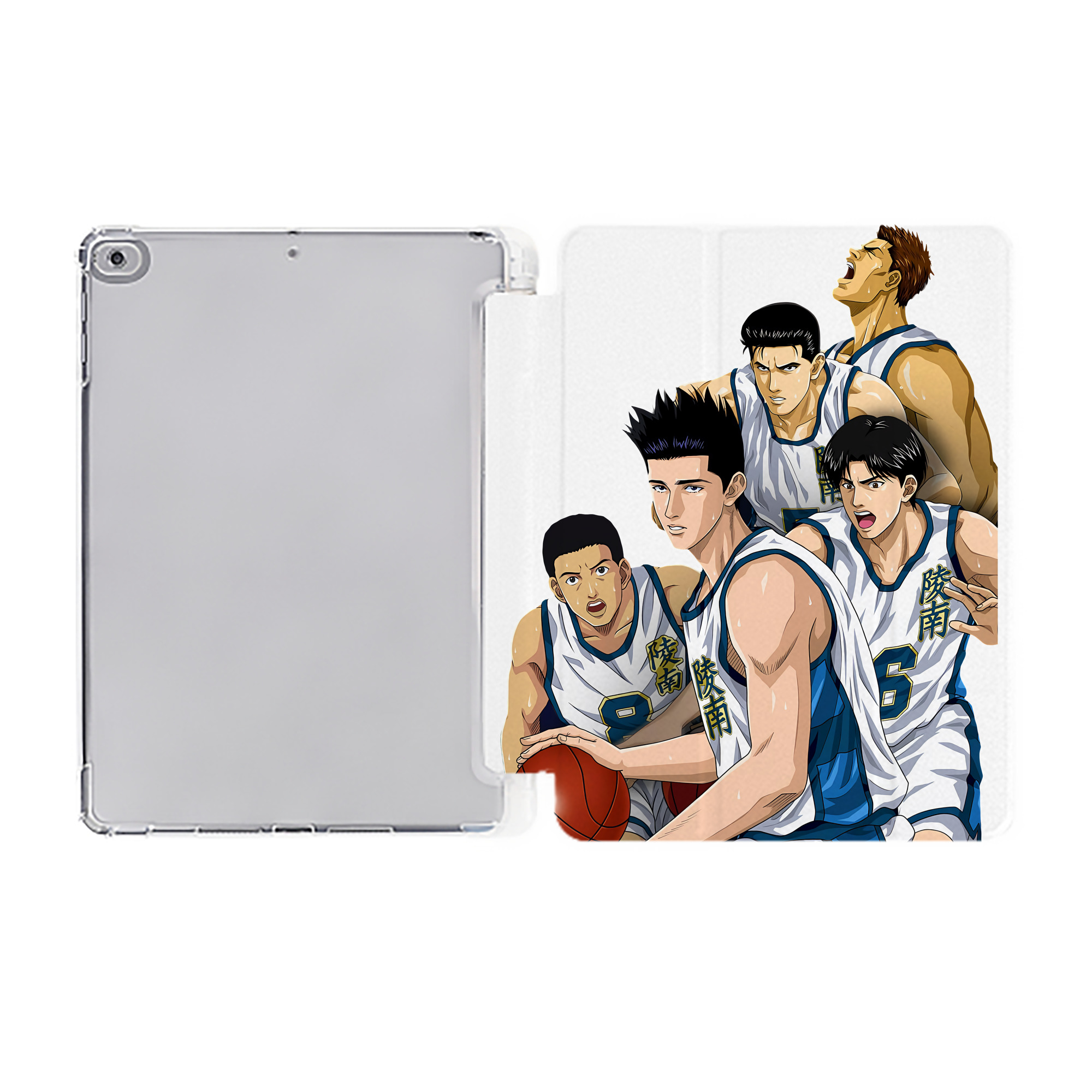 （画像用） SLAM DUNK／スラムダンク IPad ケース ペン収納付き 三つ折りスタンド PUレザー×シリコン 対応機種9.5/10.5/10.9インチ